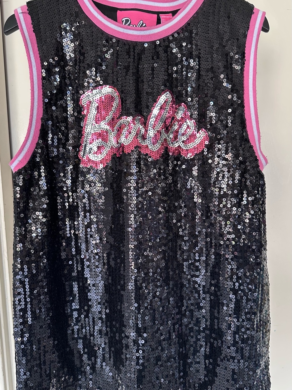 Forever 21 x Barbie Sequin Jersey Top Size S